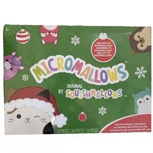 Micromallows  2.5” Squishmallows Holiday Advent Calendar 2024 - 24pc